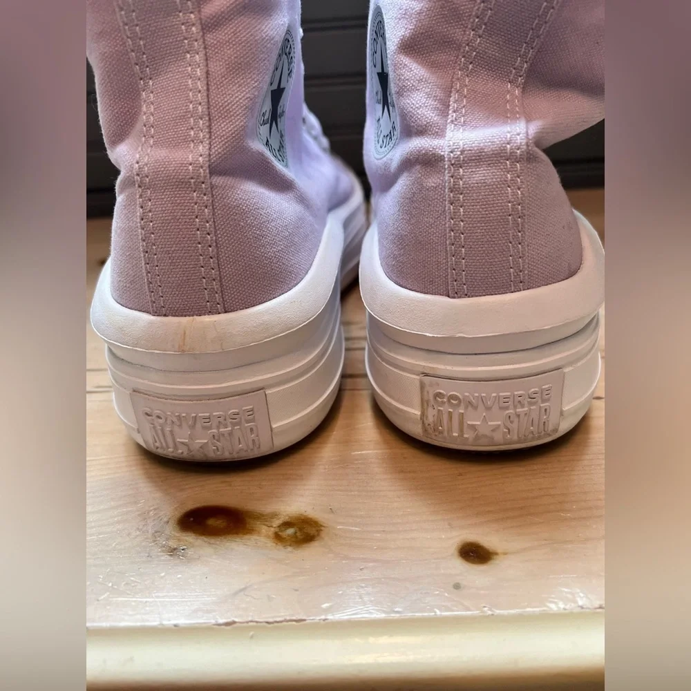 Converse All Star Move Platform Hi Top Trainers Lilac/Pale Amethyst W Size 10